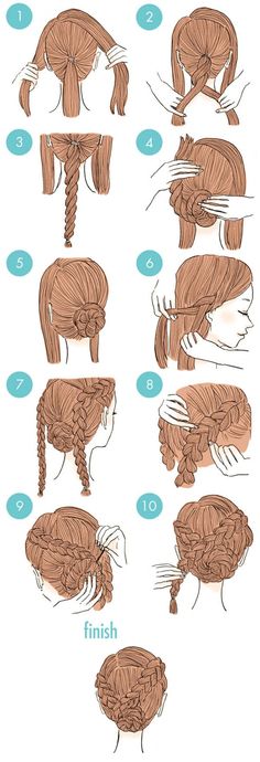 20 Easy And Cute Hairstyles That Can Be Done In Just A Few Minutes Trendy We Fryzurach, Cute Quick Hairstyles, Cute Simple Hairstyles, Simple Wedding Hairstyles, Easy Hairstyle, Kraf Diy, Hair Updo