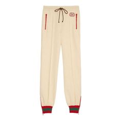 (WMNS) Gucci Polyester Blend Jogging Pants 'Ivory' 734577-XJEWO-9782 Jogging Pants, Fashion Performance, Stylish Sneakers, Perfect Pair, Jogging, Your Perfect, Gucci, Sneakers, Pants