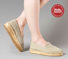 "DIEGOS® - classic jute-beige low wedge Lucia espadrilles Wedge sole height : 1¼\" (3 cm) Original herringbone low wedge espadrilles handmade in la Rioja, Spain. The medium wedge sole of the espadrilles are made of jute thread and recycled textile fibers from Barcelona. Entirely hand stitched to the sole, the cotton herringbone canvas is 100% made in Alicante, province of Valencia, Spain. We ship from NY - Easy returns." Low Wedge Espadrilles, Medium Wedges, Rioja Spain, Womens Espadrilles Wedges, Espadrilles Shoes, Herringbone Fabric, Northern Spain, Tan Wedges, Wedge Espadrilles