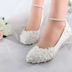 Description Item Information: +Handmade High Quality Women Bling and Lace Shoes. +Heel Height: Flat, 3cm, 5cm, 8cm, 11cm heels, 3cm wedge, and 5cm wedge. +Shoes Size: US5, US5.5, US6, US6.5, US7, US7.5, US8, US8.5, US9,US9.5, US10. US11, US11.5, US12 Handling and Shipping time: +1-3 days to ship the item +To most of countries, We use Express small package, it normally 7-15 working days! Feedback: +We work very hard for 5 star Positive Feedback. If there is a problem let us try to work it out for White Flat Bridesmaid Wedding Shoes, White Flat Heel Wedding Shoes For Bridesmaids, White Flat Heel Bridesmaid Wedding Shoes, Wedding Flats For Bride, Comfortable Wedding Heels, White Sandals Wedding, Bride Flats, Flower Wedding Shoes, Purple Wedding Shoes