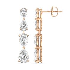 The highlight of these earrings is the twin pear-shaped diamonds, carefully selected for their classic and elegant charm. The matching pear-shaped stones add symmetry and sophistication to the design. Gorgeous Engagement Ring, Pear Shaped Diamond, Now And Forever, Love Symbols, High Quality Jewelry, Metal Rings, Pear Shaped, Diamond Shapes, Colored Diamonds