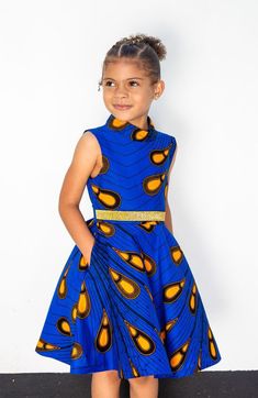 Chitenge Dresses For Kids, Blue Fitted Sleeveless Dress For Dress-up, Blue Sleeveless Dress For Party, Sleeveless Spring Twirl Dress For Party, Sleeveless Twirl Dress For Summer Party, Sleeveless Summer Twirl Dress For Party, Sleeveless Summer Party Twirl Dress, Baby's Hairstyle, Ankara Flare Gown Styles