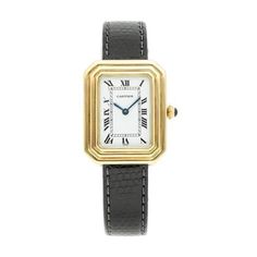 Cartier Tank (submodel) 78095 Manual winding 24x30mm White Yellow gold - Watch with original box - Sapphire crystal - 1975 Roman Numeral Bracelet, Model Tanks, Cartier Tank, Cartier Watch, Yellow Gold Bracelet, Gold Case, White Dial, Roman Numerals, Sapphire Crystal