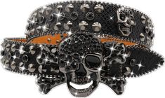 Studded Belts, Skull Belt, Rhinestone Skull, Cowgirl Belts, Belt Men, Belt For Men, Rhinestone Belt, Branded Belts, Studded Belt