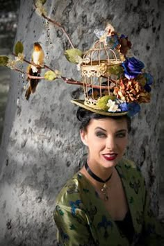 Victorian Birdcage, Gilded Cage, Goth Shop, Crazy Hat Day, Steampunk Hat