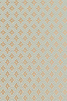 an orange and beige pattern on a light blue background