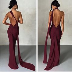 the back of a woman's dress is shown in three different angles, with one showing