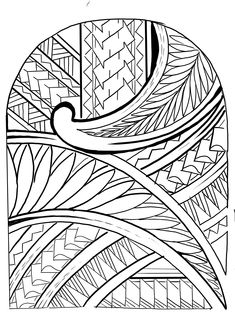 an abstract design in black and white, with lines on the bottom half of it