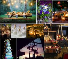 a collage of photos with candles, flowers and other things in them that are all over the place