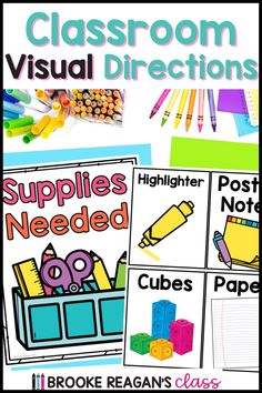 Classroom behavior visuals are super helpful to manage and support classroom behavior. Use visuals for directions, supplies needed throughout the school day, and with transitions to help your classroom behavior management today.