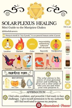 "Balance your energy and align your chakras. ✨ Learn about the power of energy healing and how it can transform your life. #Spiritual Solar Plexus Chakra Activities, Chakras Solar Plexus, Solar Plexus Meditation, Solar Plexus Chakra Meditation, Solar Plexus Crystals, Yoga For Solar Plexus Chakra, How To Heal Your Chakras