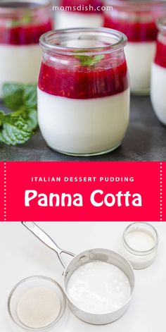 panna cota is an italian dessert pudding