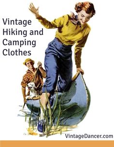 an old fashion magazine cover shows a woman in blue pants and yellow shirt