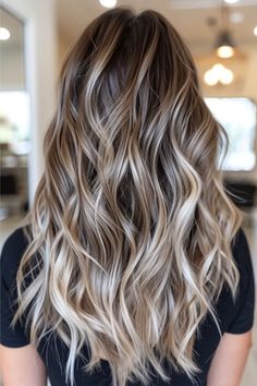 Gorgeous hair color ideas | Trendy hairstyle ideas | Hairstyle tutorial ideas Blonde And Dark Brown Balayage, Highlights Brown Hair Ideas, Highlight Balayage Blonde, Hair Color Ideas Brown And Blonde, Highlights Brown Hair Platinum Blonde, Hair Ideas Blonde And Brown, Blonde Hair Color Ideas For Tan Skin, Brown Long Hair With Blonde Highlights, Highlight Dark Blonde Hair