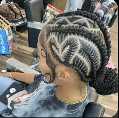 Cornrow Hairstyles Heart, Hairstyles Heart, Braid Tutorials, Protective Braids, Gucci Nails, Lemonade Braids, Hairstyles Pictures, Wig Ideas