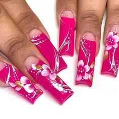 2000s Nail Inspiration, Summer 2000s Nails, 2000s Summer Nails, 2000s Nails Acrylic Y2k, Red 90s Nails, 2000 Nail Designs, Oldies Nails, 90s Nails Acrylic, Early 2000 Nails