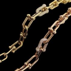 Handmade | 18K Yellow or Rose Gold Metal: 18K Yellow Gold | 18K Rose Gold Style: Bracelet Chain Size: 7.5" Stone/s: Russian Diamonds Bracelet Chain, Rose Gold Metal, Gold Style, 18k Rose Gold, Chain Link, Or Rose, Diamond Bracelet, Gold Metal, Charm Bracelet