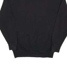 Item is in good used condition. >Size: UK 6 >Armpit To Armpit: 20" >Armpit To Cuff: 17" >Collar To Hem: 25" Black Oversized Vintage Sweatshirt, Basic Black Sweatshirt For Streetwear, Black Basic Sweats For Streetwear, Basic Black Sweats For Streetwear, Black Crew Neck Sweatshirt In 90s Style, 90s Black Crew Neck Sweatshirt, 90s Style Black Crew Neck Sweatshirt, Black Oversized 90s Sweatshirt, 90s Style Black Oversized Sweatshirt