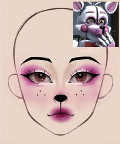 Puppet Makeup, Fnaf Makeup, Cute Clown Makeup, Foxy Fnaf, Look Halloween, Holloween Makeup, Creepy Makeup, Fnaf Cosplay, Movie Makeup