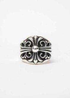 chrome hearts Keeper Floral Silver Ring - Silver Chrome Hearts Jewelry, Chrome Hearts Ring, Skeleton Ring, Easy Tiger, Four Horsemen, The Heart Of Man, Mens Accessories Jewelry, Men's Jewelry Rings, Chrome Hearts