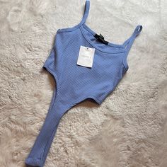 Nwt Forever 21 High Waist Bodysuit - Size: S Smoke Free | Offers Accepted New To Poshmark? Use Referral Code Justfoxii When You Sign Up For Poshmark And Get $10 Posh Credit! Trendy Bodycon Crop Top For Summer, Fitted High Waist Blue Bodysuit, Trendy High Waist Summer Bodysuit, Blue High Waist Stretch Bodysuit, Forever 21 Fitted Bodysuit, Forever 21 Trendy Stretch Bodysuit, Trendy Stretch Bodysuit By Forever 21, Stretch Bodysuit By Forever 21, Trendy Blue Bodysuit For Night Out