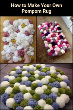 how to make your own pompom rug