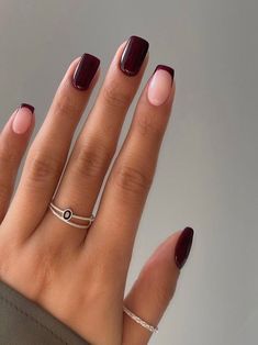 Gel Lak Nails, Trendy Dip Nails, Late Winter Nails, Kutek Disney, Autumn October, November Nails, Fall Nail Trends, Fall Gel Nails