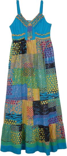 Cold Blue Bohemian Classic Patchwork Maxi Dress For Women. Life is beautiful and full of wonderful miracles, much as this embellished maxi dress in an eye-catching tinseled patchwork pattern. The perfect outfit for a family gathering , a garden party, a night on the town or just for that feel-good-kinda day. The woven maxi dress keeps the trend interesting by adding eye-catching tinsel on the patches and shoulder straps at back that can be adjusted to give you more oomph at front. The back has a Bohemian Blue Patchwork Maxi Dress, Multicolor Patchwork Maxi Dress, Multicolor Cotton Maxi Dress For Festivals, Festival Patchwork Maxi Dress, Long Multicolor Dress For Festivals, Spring Multicolor Sequined Maxi Dress, Multicolor Sequined Maxi Dress For Summer, Multicolor Sequined Maxi Dress, Festive Multicolor Patchwork Dresses