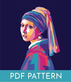 a woman with a turban on her head is featured in this colorful poster