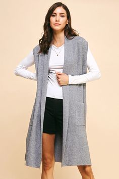 Front Open Cardiigan Above the Knee Length Front Pocks Shawl Collar Fabric: 50% Viscose, 28% Polyester, 22% Nylon Dry clean only Rebecca Robeson, Round Top Collection, Patriotic Fashion, Elegant Baby, Capri Blue, Open Cardigan, Sweater Blouse, Sweatshirt Dress, Shawl Collar