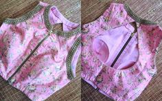 Baby Pink Blouse, 50 Blouse Designs, Pink Blouse Designs, Keep Me Stylish, Blouse Tops Designs, Blouse Ideas, Blouse Design Images, Blouse Designs Indian