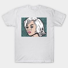 Pop Art Woman -- Choose from our vast selection of Crewneck and V-Neck T-Shirts to match with your favorite design to make the perfect custom graphic T-Shirt. Pick your favorite: Classic, Relaxed Fit, V-Neck, Tri-Blend, Dolman Extra Soft Tri-Blend, Slouchy V-Neck, Slouchy, Premium, Heavyweight, Curvy, Ringer, and Curvy V-Neck. Customize your color! For men and women. White Pop Culture T-shirt With Front Print, Pop Culture White Tops With Funny Print, White Pop Culture Tops With Funny Print, White Pop Culture Top With Funny Print, Pop Culture Graphic T-shirt, White Pop Culture Top With Front Print, White Pop Culture T-shirt With Graphic Design, Pop Culture Graphic Print Tops, Pop Art Women