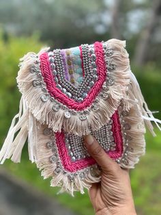 Beaded Mobile, Elephant Cushion, Travel Shopping, Boho Bags, Cell Phone Case, Chic Pink, Mobile Phone Bag, Unique Gifts For Her, Boho Bag