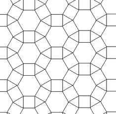 a black and white geometric pattern that looks like hexagonal shapes with no lines