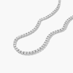 This tennis necklace is the epitome of elegance. A row of scintillating round brilliant diamonds are set on four prong baskets and lined up perfectly to create the most glamorous diamond necklace. A box clasp with security latch closes and secure the necklace in place. Diamond Tennis Necklace, Box Clasp, Tennis Necklace, Brilliant Diamond, Round Brilliant, Lab Grown, The Necklace, Lab Grown Diamonds, Diamond Necklace