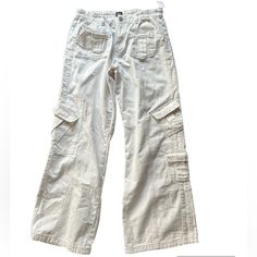 Bwt Bdg Y2k Cargo Jean Pants In White. Never Worn, In Great Condition. Womens Size 34 *I Try My Best To Look For And Mention All/Any Flaws But They Are Sometimes Missed. Most Clothes Are Used/Worn And May Come With Minor Imperfections* High Rise Cotton Cargo Jeans In Y2k Style, High Rise 90s Style Cotton Cargo Jeans, High Rise Cotton Cargo Jeans Y2k Style, 90s High Rise Cotton Cargo Jeans, High Rise Y2k Cargo Jeans, Y2k High Rise Cotton Cargo Jeans, 90s High-rise Cotton Cargo Jeans, High Rise Y2k Style Cargo Jeans, 90s Relaxed Fit Cotton Cargo Jeans