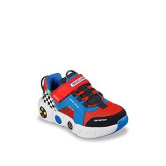 Skechers-Gametronix Sneaker - Kids' Your little gamer will fall in love with the Gametronix sneaker from Skechers. With molded video game-inspired accents along the midsole and a printed upper, this pair is sure to become a new favorite at school or on the playground. Not sure which size to order? Click here to check out our Kids’ Measuring Guide! For more helpful tips and sizing FAQs, click here . Multicolor Non-slip Sneakers For Playtime, Sporty Slip-resistant Sneakers For Playtime, Sporty Multicolor Slip-resistant Sneakers, Multicolor Low-top Slip-resistant Sneakers, Playful Non-slip Sneakers For Streetwear, Sporty Non-slip Sneakers For Skateboarding, Multicolor Non-slip Sneakers For Streetwear, Multicolor Synthetic Skate Shoes For Sports, Kids Sneakers