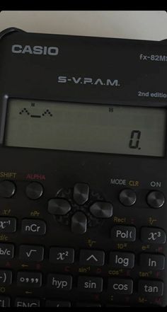 an old calculator with the word casio written on it's display