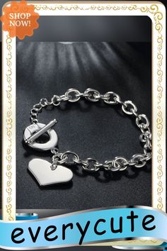 Fashion Jewelry Double Heart 925 Sterling Silver Chain Bracelets for Women Elegant Silver Heart Bracelet For Valentine's Day, Silver Heart Bracelet For Mother's Day, Sterling Silver Bracelet For Valentine's Anniversary, Silver Heart-shaped Bracelets For Mother's Day, Heart-shaped Silver Bracelets For Mother's Day, Silver Heart-shaped Bracelet For Mother's Day, Round Sterling Silver Bracelet For Valentine's Day, Valentine's Day Sterling Silver Charm Bracelet, Valentine's Day Sterling Silver Bracelet