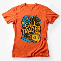 Retro Call Trader Graphic T-Shirt, Vintage Stock Market Tee, Bold Colorful Trading Design Female T-Shirt Custom graphic T-Shirt.Customize your color Big Fun Heathers, Trading Design, Classic Movie Quotes, Maternity Graphic Tees, Foodie Outfit, Classic Movie Characters, Moon Graphic Tee, Colour Blocking Fashion, Mens Tops Fashion