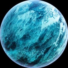 the planet is shown in this artist's rendering, it appears to be blue