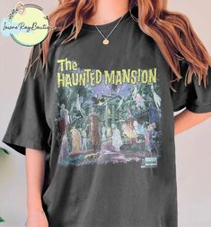 Haunted Mansion Shirt Disney, Haunted Mansion Outfits, October Disney Outfits, Haunted Mansion Outfit, Vintage Disney Shirts, Fall Disney Outfits, Haunted Mansion Shirt, Hogwarts Shifting, Shifting Outfits