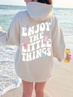 Aesthetic Hoodie, Health And Happiness, Enjoy The Little Things, Preppy Aesthetic, The Little Things, Casual Hoodie, Sweater Coats, Kids Sweatshirt, Little Things