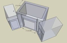 a drawing of an oven with its door open and the top half cut out to show it's contents