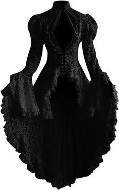 Amazon.com: Order History My Account Women Gothic Corset Dress Halloween Party Steampunk Dresses Corset Jacket Victorian Pirate Renaissance Frock Coat : Clothing, Shoes & Jewelry Fancy Maxi Dress, Double Breasted Dress, Gothic Corset, Flare Sleeve Dress, Vestidos Vintage