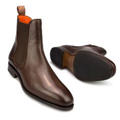 CHELSEA ANKLE BOOT IN BROWN VITELLO Louis Vuitton Mens Shirts, Shell Cordovan Shoes, Chelsea Boots Men Outfit, Spanish Shoes, Chelsea Boots Outfit, Boots Men Outfit, Cordovan Shoes, Boots Outfit Men, Cowboys Men