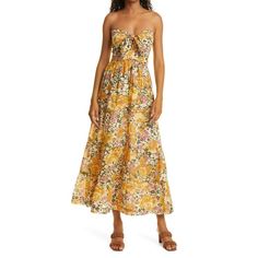 Reposhing This Item I Purchased From @1sarabi. Loved It, But Ready To Rotate For Something New. Questions? Leave A Comment Below! Strapless Cotton Dress With Floral Print, Yellow Floral Print Maxi Dress For Casual Occasions, Yellow Floral Maxi Dress For Casual Wear, Yellow Floral Print Casual Maxi Dress, Chic Yellow Cotton Sundress, Yellow Strapless Dress For Garden Party, Yellow Strapless Casual Maxi Dress, Yellow Strapless Dress For Vacation, Casual Yellow Strapless Maxi Dress