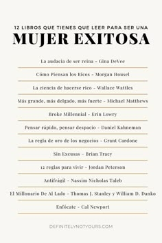 the menu for muer extosa, which is written in spanish and english