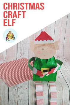 Elf Craft Elf Craft For Kids, Elf Craft, Rudolph Crafts, Santa Claus Crafts, Afternoon Crafts, Elf Crafts, Craft Templates, Theme Days