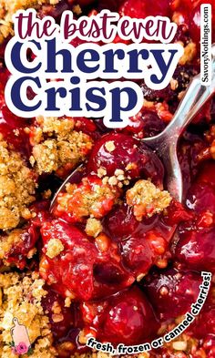 the best ever cherry crisp recipe